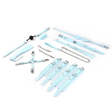БДСМ-набор для начинающих Liebe Seele Macaron 9pcs Bondage Kit-Mint, 9 предметов, мини-ванд SO9513 фото