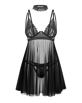 Бэби-долл Obsessive Donarella babydoll & thong XS/S SX1137 фото