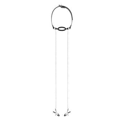 Зажимы с кляпом для сосков Bedroom Fantasies: Nipple Clamps & Silicone Gag Ring SO8819 фото