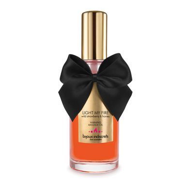 Разогревающее масло Bijoux Indiscrets Light my Fire &ndash; Wild Strawberry&Honey SO5937 фото