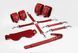 Набор Feral Feelings BDSM Kit 5 Red, наручники, поножи, крестовина, маска, паддл SO8273 фото 1