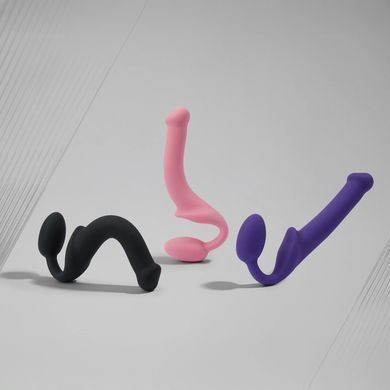 Безремінний страпон Strap-On-Me Rose S, повністю регульований, діаметр 2,7 см SX2567 фото