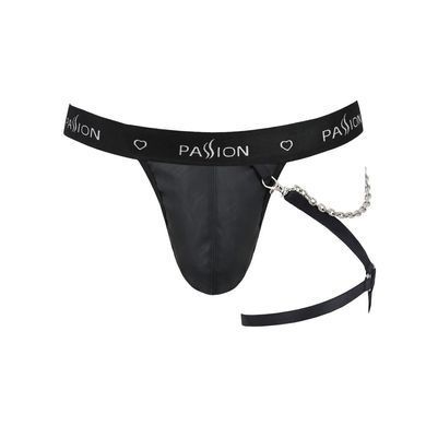 Чоловічі трусики танга з підв&rsquo;язкою Passion 058 THONG BILL S/M Black SO7637 фото