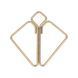 Зажимы для сосков с тяжелой подвеской LOCKINK Nipple Clamps with Heavy Pendant - Golden SX0844 фото 2