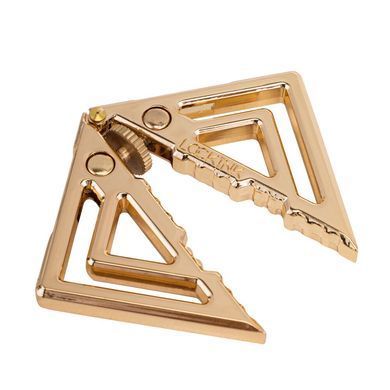 Зажимы для сосков с тяжелой подвеской LOCKINK Adjustable Nipple Clamps with Heavy Pendant - Golden SX0846 фото