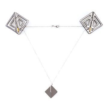 Зажимы для сосков с легкой подвеской LOCKINK Adjustable Nipple Clamps with Light Pendant - Grey SX0849 фото