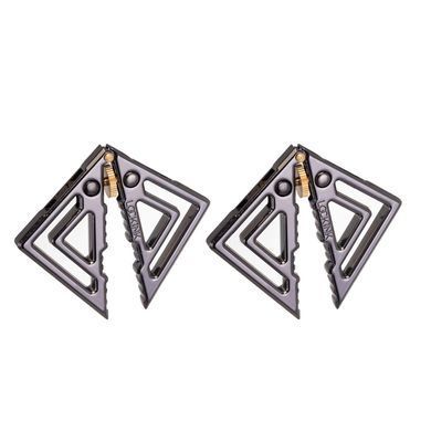 Зажимы для сосков с легкой подвеской LOCKINK Adjustable Nipple Clamps with Light Pendant - Grey SX0849 фото