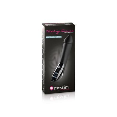 Вибратор с электростимуляцией Mystim Tickling Truman eStim Black, миостимулятор SO3472 фото