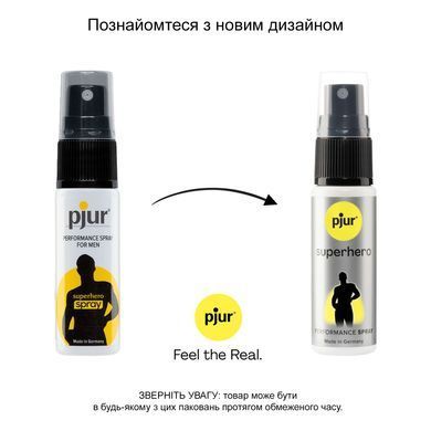 Пролонгувальний спрей pjur Superhero Spray 20 мл, всотується в шкіру, натуральні компоненти PJ10450 фото