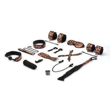 БДСМ-набор Liebe Seele Leopard Print 13pcs set, 13 предметов SO9506 фото