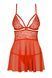 Бэби-долл Obsessive 838-BAB-3 babydoll & thong red S/M SX1119 фото 3