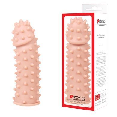 Насадка на член Kokos Extreme Sleeve ES.03 размер M, утолщающая, стимулирующий рельеф SO1275 фото